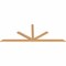 Ekena Millwork Saratoga Smooth Timber Gable Bracket, Western Red Cedar, 96"W x 36"H x 1 1/2"D x 3 1/2"F, 9/12 Pitch GBW096X36X0204SAR00SWR - alternate 5